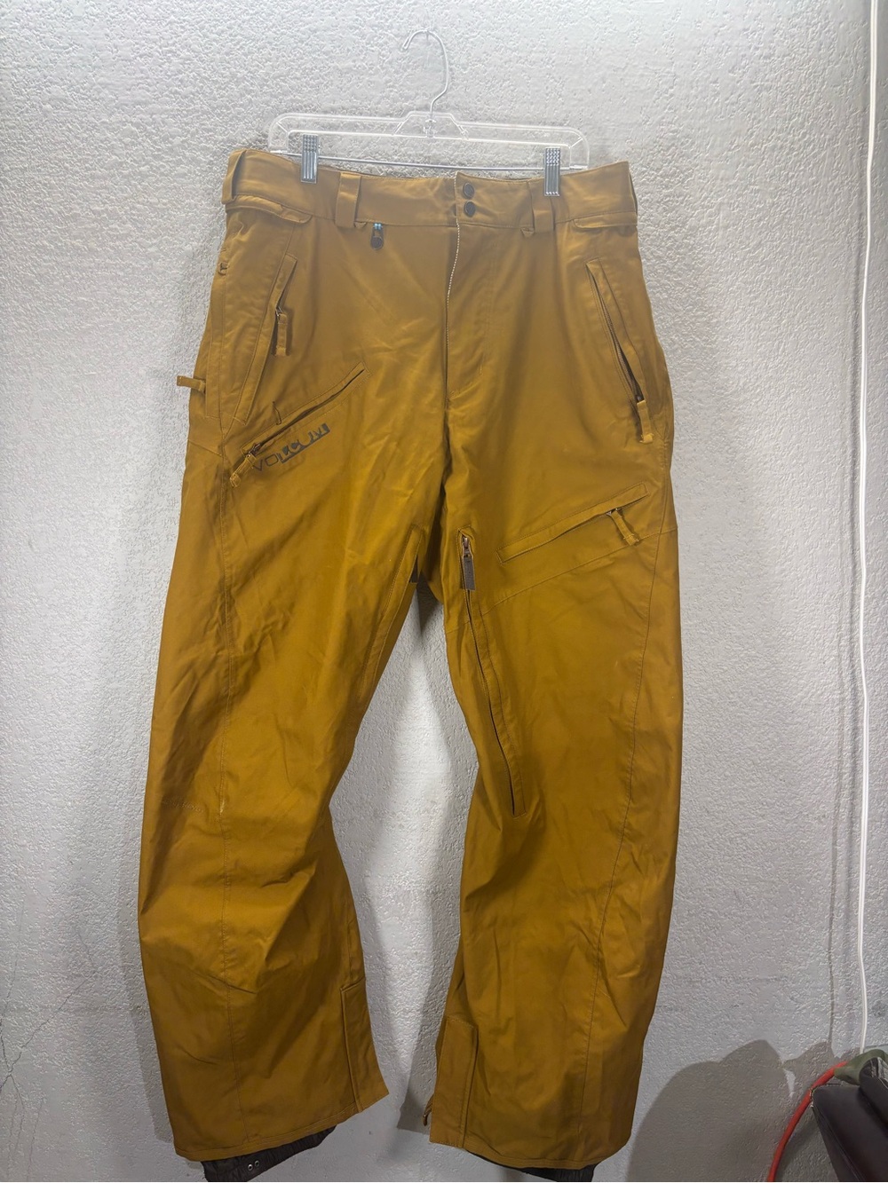 Volcom Men's Mustard Cargo Snow Pants